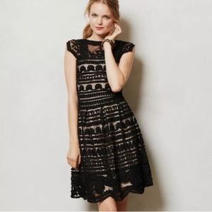 Anthropologie Yoana Baraschi 'New Light' black lace dress